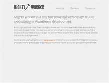 Tablet Screenshot of mightyworker.com